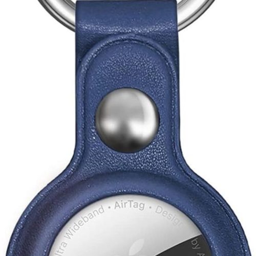 Apple AirTag PU bőrtok - Kék