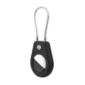 Apple AirTag tok acélkábellel - Fekete + Fehér (2 darab)-5907769372421 2 kép