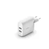 Belkin BOOST CHARGE 24W 12W X2 USB-A, Kétportos fali töltő - Fehér