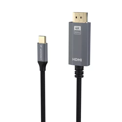 Wozinsky WCCH-01 USB-C - HDMI 4K 60Hz Kábel 1.8m - Fekete-5907769378898 5 kép