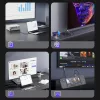 Wozinsky WCCH-01 USB-C - HDMI 4K 60Hz Kábel 1.8m - Fekete-5907769378898 9 kép