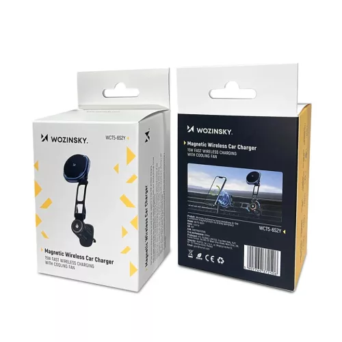 Wozinsky WCT5-6S2Y Car Holder with Qi/MagSafe 15W Inductive Charger fo-5907769372506 2 kép