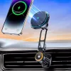 Wozinsky WCT5-6S2Y Car Holder with Qi/MagSafe 15W Inductive Charger fo-5907769372506 7 kép