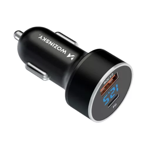 Wozinsky WDCCAC USB-C USB-A 36W autós töltő - fekete-5907769308505 3 kép