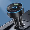 Wozinsky WDCCB autós töltő kijelzővel 50W 2xUSB-C / 2xUSB-A - Feke-5907769308499 5 kép