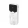 Wozinsky WFC-15W 20000mAh 22.5W PD20W Powerbank beépített Lightning és USB-C kábelekkel - Fehér