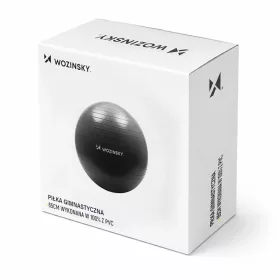 Wozinsky WGB65BB gimnasztikai edzőlabda 65 cm - fekete-5907769384103 2 kép