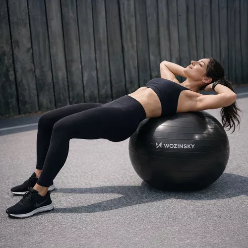 Wozinsky WGB65BB gimnasztikai edzőlabda 65 cm - fekete-5907769384103 4 kép