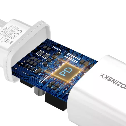 Wozinsky WGWCW USB-A USB-C 20W hálózati töltő - fehér-5907769308369 4 kép