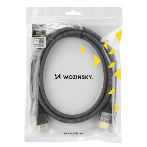 Wozinsky HDMI kábel 2.1 8K 60Hz 48 Gbps / 4K 120Hz / 2K 144Hz 2m szü-5907769300882 5 kép