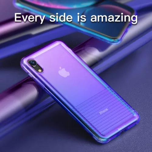 iPhone XR fekete tok Baseus Colorful Airbag (WIAPIPH61-XC01)-6953156282841 4 kép