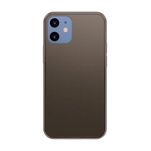 iPhone 12/ 12 Pro Baseus Frosted Glass tok fekete (WIAPIPH61P-WS01)-6953156228672 1 kép