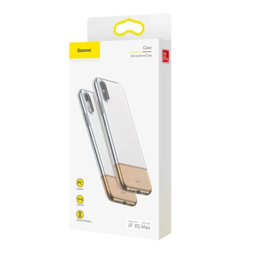iPhone XS MAX Baseus Half2Half tok arany/átlátszó 