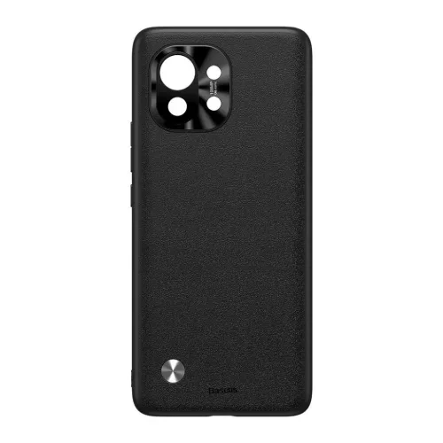 Xiaomi Mi 11 Baseus Alloy Leather tok kameravédelemmel fekete (WIXM11-6953156206106 3 kép