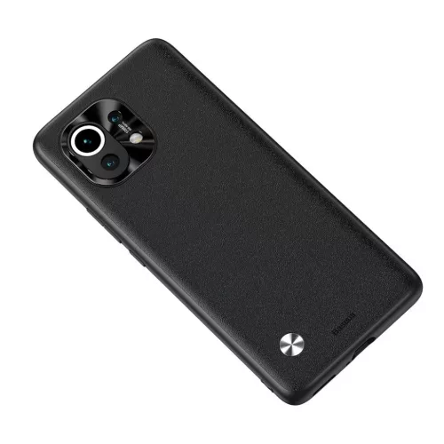 Xiaomi Mi 11 Baseus Alloy Leather tok kameravédelemmel fekete (WIXM11-6953156206106 4 kép
