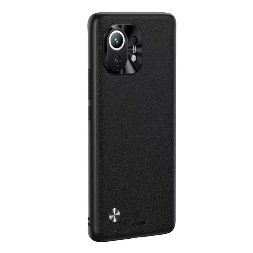 Xiaomi Mi 11 Baseus Alloy Leather tok kameravédelemmel fekete (WIXM11-6953156206106 6 kép