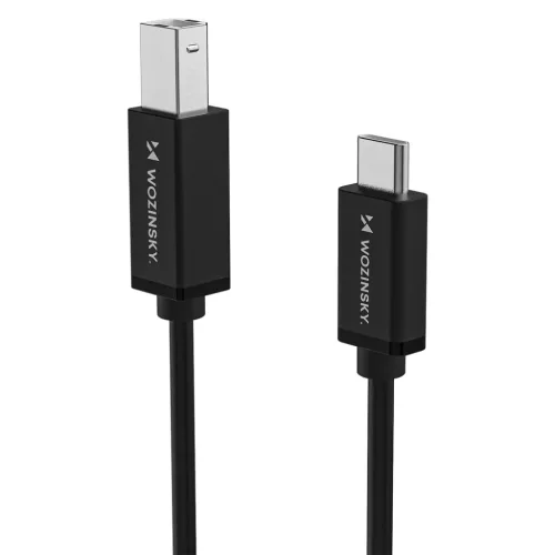 Wozinsky WKDDY2S USB-B - USB-C Kábel 2m - Fekete-5907769376641 3 kép