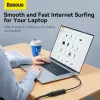 Baseus USB - RJ45 (100 Mbps) átalakító adapter (WKQX000001) fekete-6932172606022 4 kép