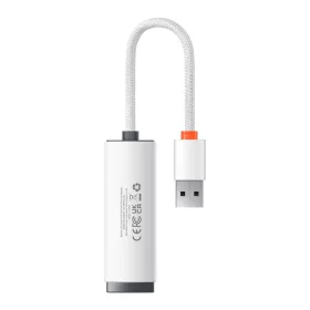 Baseus USB - RJ45 (100 Mbps) átalakító adapter (WKQX000002) fehér-6932172606039 2 kép