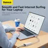 Baseus USB - RJ45 (100 Mbps) átalakító adapter (WKQX000002) fehér-6932172606039 3 kép