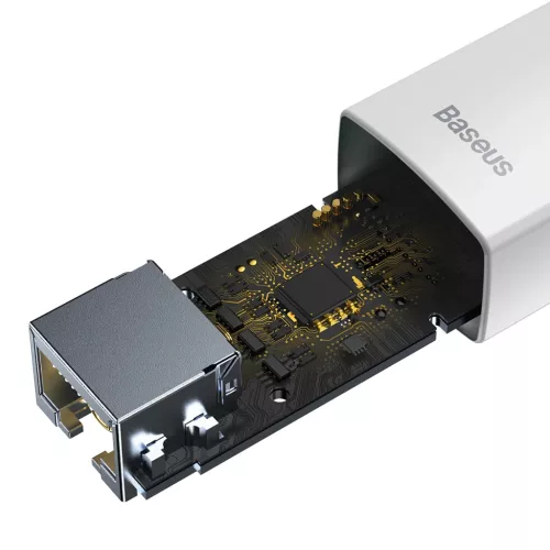 Baseus USB - RJ45 (100 Mbps) átalakító adapter (WKQX000002) fehér-6932172606039 4 kép