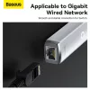 Baseus USB - RJ45 (1000 Mbps) átalakító adapter (WKQX000102) fehér-6932172606060 9 kép