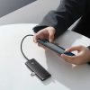 Baseus Adapter HUB - USB - 4xUSB3.0 - 25cm (WKQX030001) fekete-6932172606183 10 kép