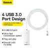 Baseus Adapter HUB - USB - 4xUSB3.0 - 2m (WKQX030202) fehér-6932172606237 6 kép