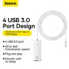Baseus Adapter HUB - Type C - 4xUSB3.0 - 2m (WKQX030502) fehér-6932172606299 4 kép