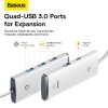 Baseus Adapter HUB - Type C - 4xUSB3.0 - 2m (WKQX030502) fehér-6932172606299 6 kép