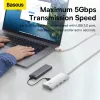 Baseus Adapter HUB - Type C - 4xUSB3.0 - 2m (WKQX030502) fehér-6932172606299 9 kép
