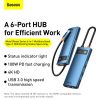 Baseus Adapter HUB - Type-C - 3x USB3.0 + 1x HDMI 4K + Type-C PD 100W -6953156209718 2 kép