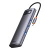 Baseus Metal Gleam Series 8 az 1-ben dokkoló, HUB USB Type C - 2 x HD-6932172608279 1 kép