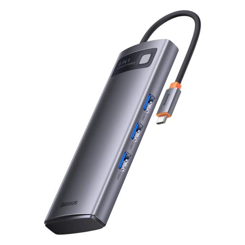 Baseus Metal Gleam Series 8 az 1-ben dokkoló, HUB USB Type C - 2 x HD-6932172608279 1 kép