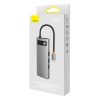 Baseus Metal Gleam Series 8 az 1-ben dokkoló, HUB USB Type C - 2 x HD-6932172608279 3 kép