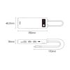 Baseus Metal Gleam Series 8 az 1-ben dokkoló, HUB USB Type C - 2 x HD-6932172608279 5 kép