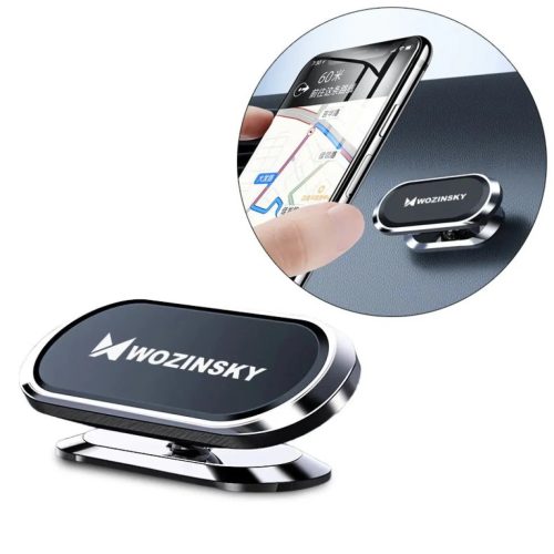Wozinsky Mágneses autós telefontartó műszerfalra fekete (WMH-06)-5907769300295 1 kép