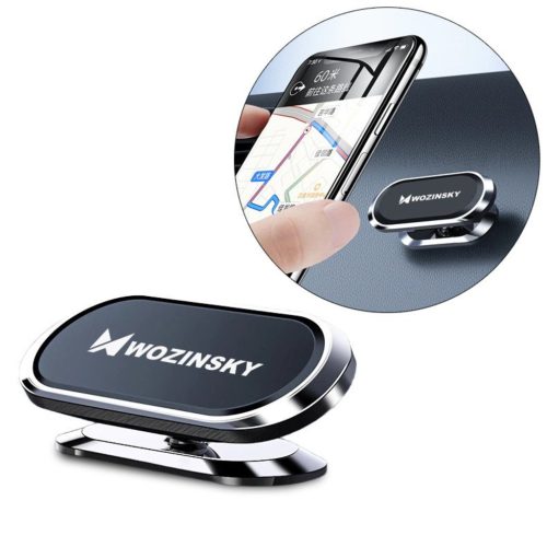 Wozinsky Mágneses autós telefontartó műszerfalra fekete (WMH-06)-5907769300295 1 kép