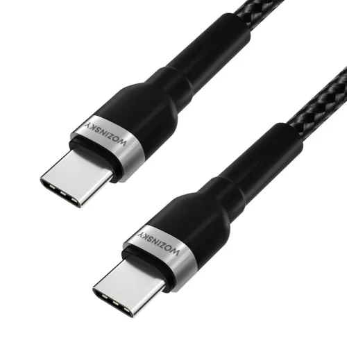 Wozinsky WNBCC1 USB-C / USB-C PD 65W kábel 1 m - fekete-5907769308734 3 kép