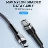 Wozinsky WNBCC1 USB-C / USB-C PD 65W kábel 1 m - fekete-5907769308734 6 kép