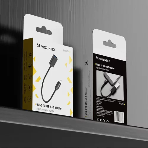Wozinsky WOTGY1S USB-C 3.0 (férfi) - USB-A 3.0 (női) OTG Adapter - F-5907769376764 9 kép