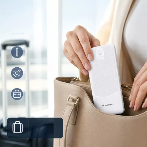 Powerbank Wozinsky Wpower WPBBK-3 10000 mAh 10W 2x USB-A 2A - fehér-5907769387739 9 kép