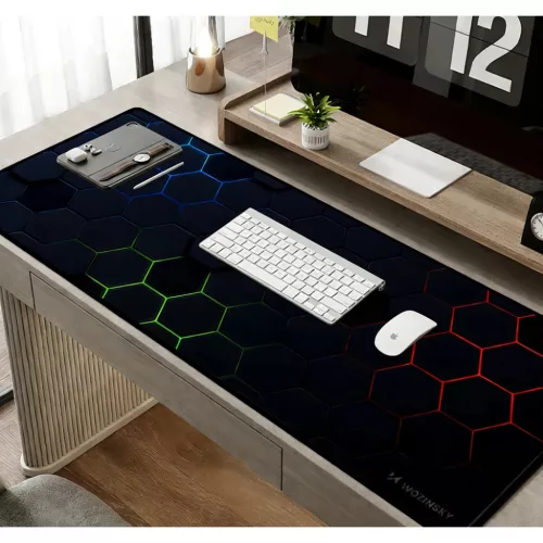 Wozinsky WPD-B800 Gaming Desk Pad 800x300mm Vízálló Mintás - Feket-5907769387258 5 kép