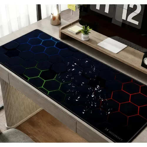 Wozinsky WPD-B800 Gaming Desk Pad 800x300mm Vízálló Mintás - Feket-5907769387258 6 kép
