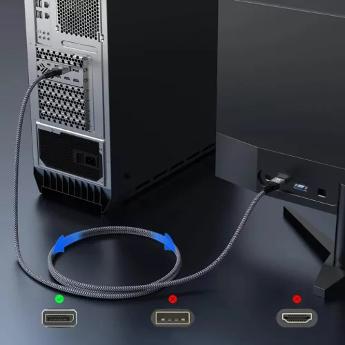 Wozinsky WPS-16AYL1S DisplayPort 2.1 Kábel VESA Tanúsítvánnyal 80 -5907769376689 8 kép