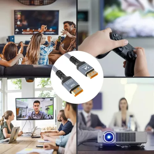 Wozinsky WPS-16AYL1S DisplayPort 2.1 Kábel VESA Tanúsítvánnyal 80 -5907769376689 10 kép