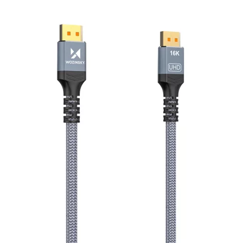 Wozinsky WPS-16AYL2S DisplayPort 2.1 kábel VESA tanúsítvánnyal 80 -5907769376672 4 kép