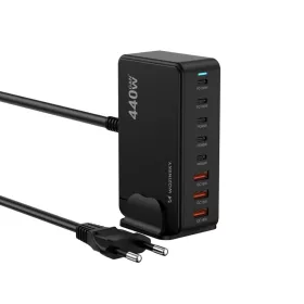 Wozinsky 240W GaN QC3 Töltőállomás - Fekete
