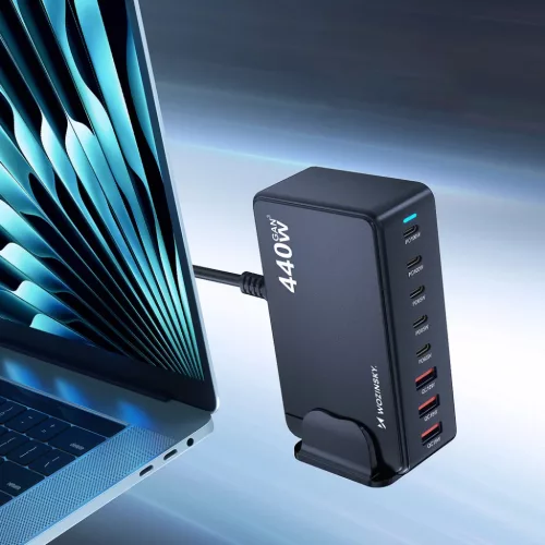 Wozinsky 240W GaN QC3 Töltőállomás - Fekete-5907769385087 6 kép