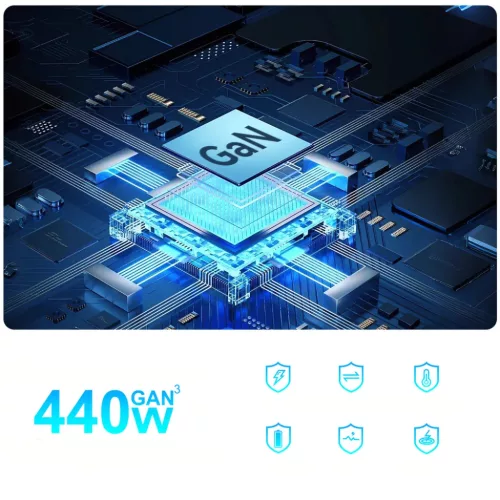 Wozinsky 240W GaN QC3 Töltőállomás - Fekete-5907769385087 9 kép